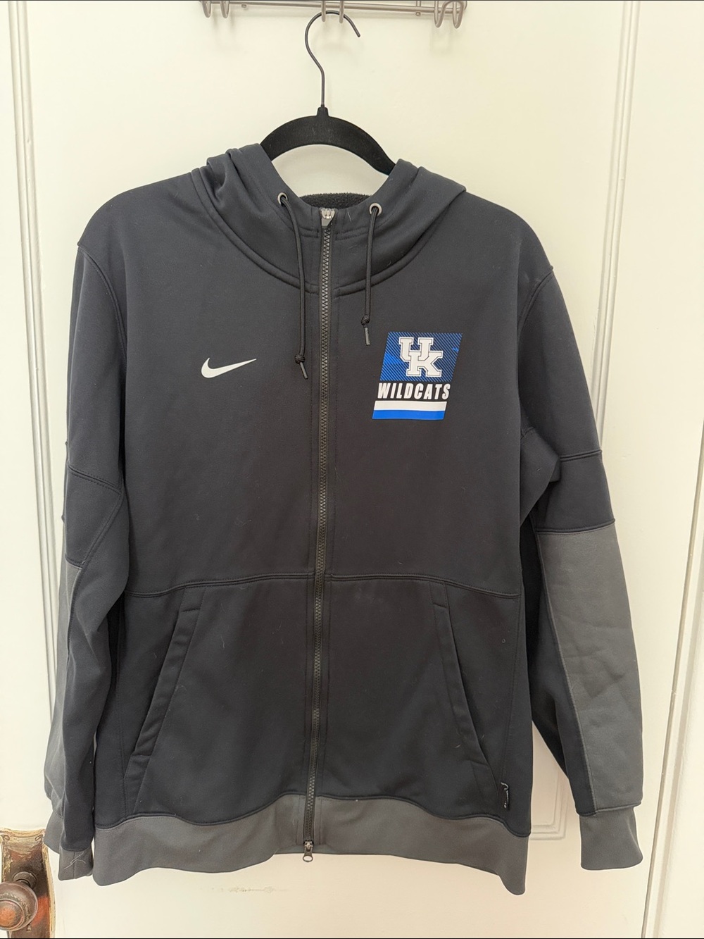 Fleece Nike Black & Gray UK Wildcats Full-Zip Hooded Jacket